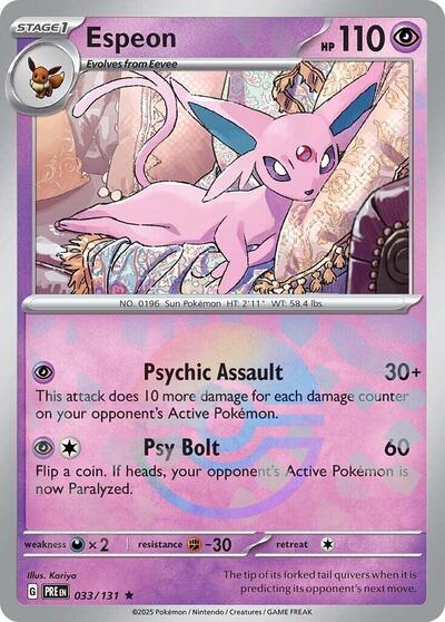 Espeon (Poke Ball Pattern) - 033/131 - Prismatic Evolutions