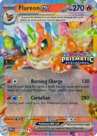 Flareon ex - 014/131 - Prismatic Stamped