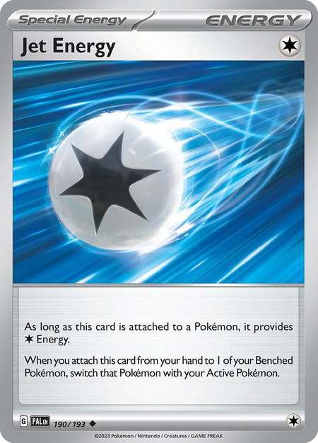 JET ENERGY 190/193 Uncommon Paldea Evolved Pokemon Near Mint