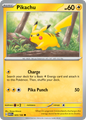 PIKACHU 025/165 Common 151 Pokemon Near Mint