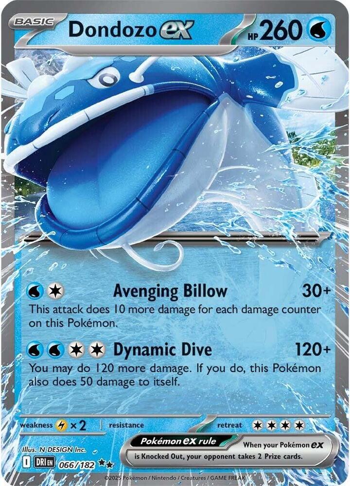 Dondozo ex - 066/182 - Destined Rivals