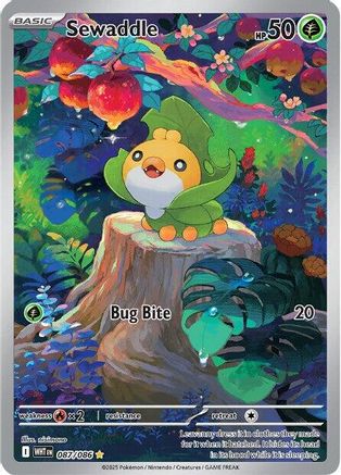 Sewaddle - 087/086 87 - SV White Flare Holofoil
