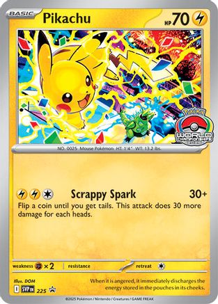 Pikachu (World Championship 2025) 225  SV Scarlet & Violet Promo Cards - Promo