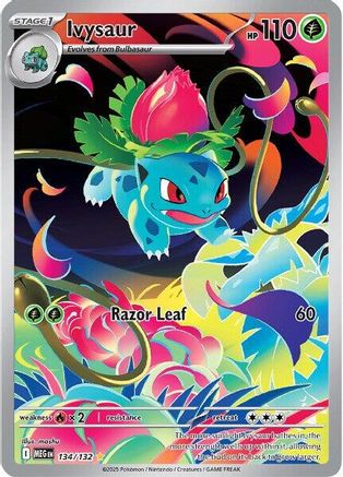 Ivysaur - 134/132 (Mega Evolution Stamped) 134 - Miscellaneous Cards & Products Holofoil