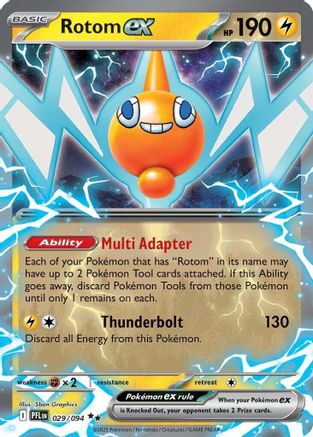 Rotom ex 029/094 - Holofoil ME02 Phantasmal Flames - Double Rare