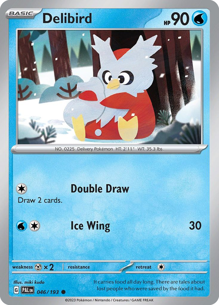 DELIBIRD 046/193 Common Paldea Evolved Pokemon Near Mint