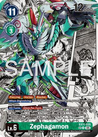 Zephagamon (SP) (EX11-035) - Dawn of Liberator Foil