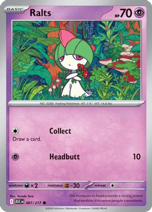 Ralts 087  - Reverse Holofoil ME Ascended Heroes - Common