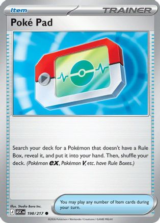 Poke Pad 198  - Reverse Holofoil ME Ascended Heroes - Common