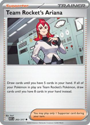 Team Rocket's Ariana 202  - Reverse Holofoil ME Ascended Heroes - Uncommon