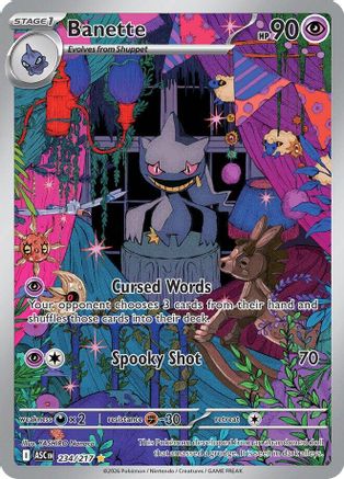 Banette 234/217  - Holofoil ME Ascended Heroes - Illustration Rare