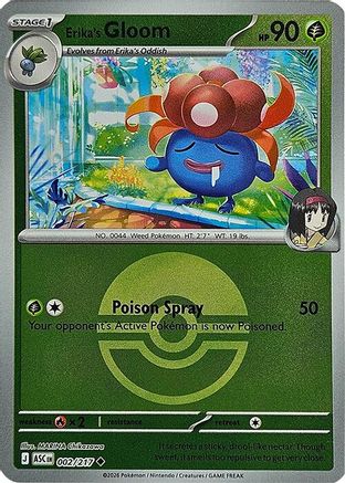 Erika's Gloom (Poke Ball) 002  - Reverse Holofoil ME Ascended Heroes - Uncommon