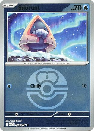 Snorunt (Love Ball) 046/217  - Reverse Holofoil ME Ascended Heroes - Common