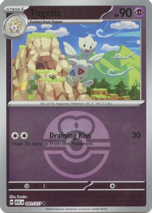 Togetic (Love Ball) 081  - Reverse Holofoil ME Ascended Heroes - Common