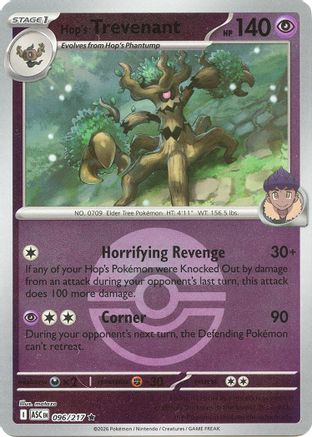 Hop's Trevenant (Poke Ball) 096/217  - Reverse Holofoil ME Ascended Heroes - Rare