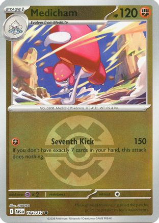 Medicham (Quick Ball) 104/217  - Reverse Holofoil ME Ascended Heroes - Common