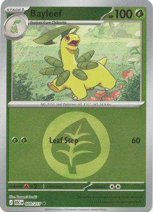 Bayleef (Energy Symbol Pattern) 009  - Reverse Holofoil ME Ascended Heroes - Uncommon