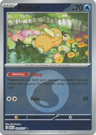 Psyduck (Energy Symbol Pattern) 039/217  - Reverse Holofoil ME Ascended Heroes - Common