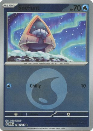 Snorunt (Energy Symbol Pattern) 046/217  - Reverse Holofoil ME Ascended Heroes - Common