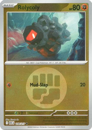 Rolycoly (Energy Symbol Pattern) 118  - Reverse Holofoil ME Ascended Heroes - Common