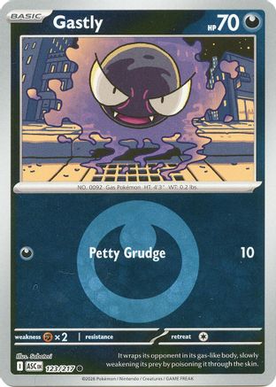 Gastly (Energy Symbol Pattern) 123  - Reverse Holofoil ME Ascended Heroes - Common