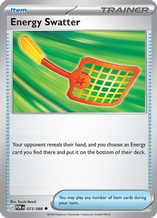 Energy Swatter 073  - Reverse Holofoil ME03 Perfect Order - Uncommon