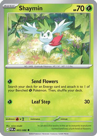 Shaymin 003  - Reverse Holofoil ME03 Perfect Order - Uncommon