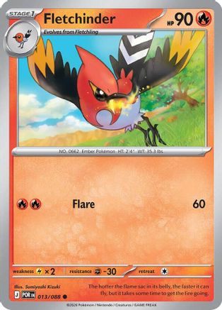 Fletchinder 013  - Reverse Holofoil ME03 Perfect Order - Common