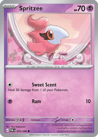 Spritzee 035  - Reverse Holofoil ME03 Perfect Order - Common