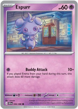 Espurr 036  ME04 Chaos Rising - Common