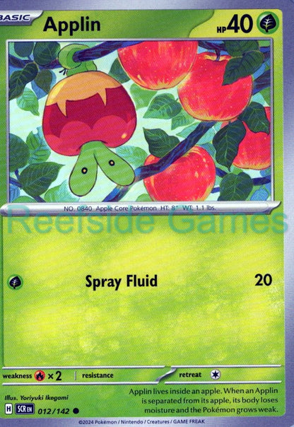 APPLIN 12/142 Common Stellar Crown Pokemon Near Mint