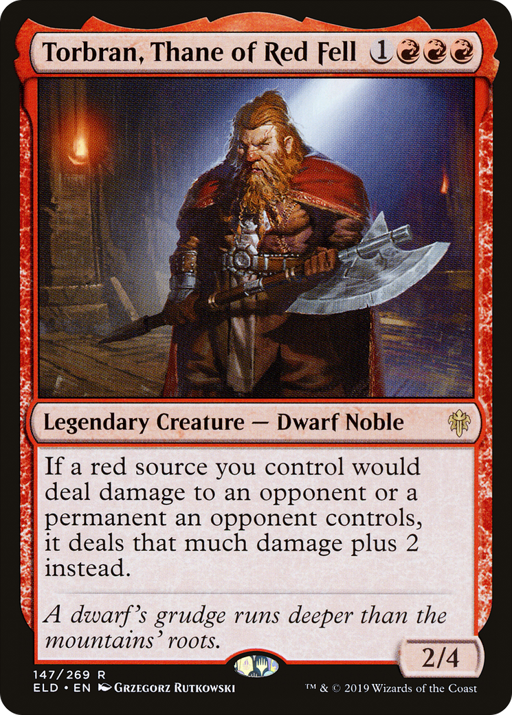 Torbran, Thane of Red Fell (ELD-147) - Throne of Eldraine Foil