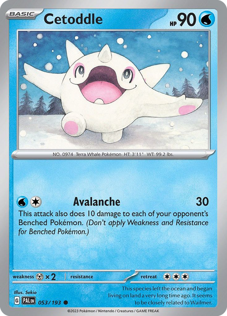 CETODDLE 053/193 Common Paldea Evolved Pokemon Near Mint