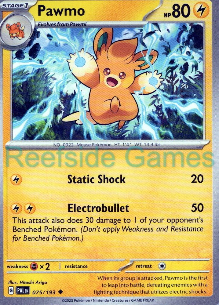 PAWMO 075/193 Uncommon Paldea Evolved Pokemon Near Mint