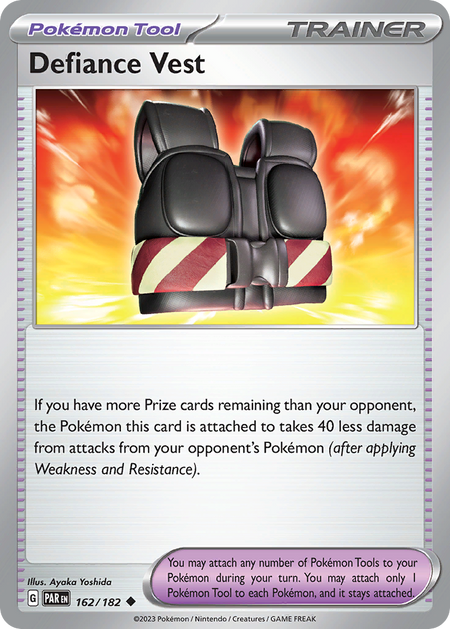 DEFIANCE VEST 162/182 Uncommon Paradox Rift Pokemon Reverse Holo Near Mint