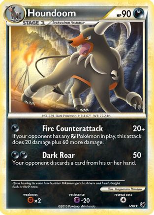 Houndoom/90  - Reverse Holofoil Undaunted - Holo Rare