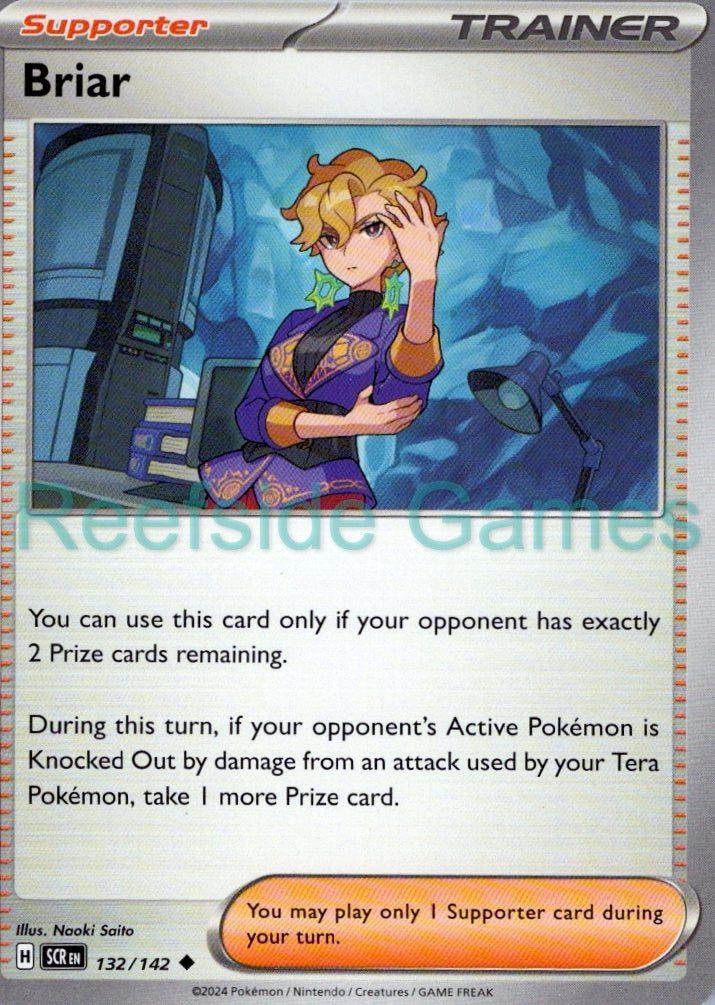 BRIAR 132/142 Uncommon Stellar Crown Pokemon Near Mint