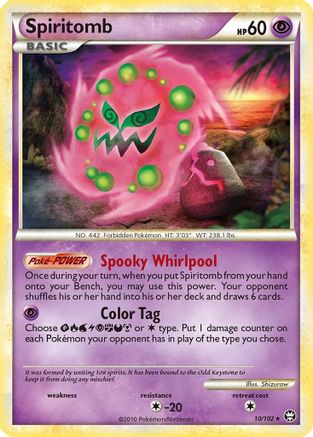 Spiritomb/102  - Reverse Holofoil Triumphant - Holo Rare
