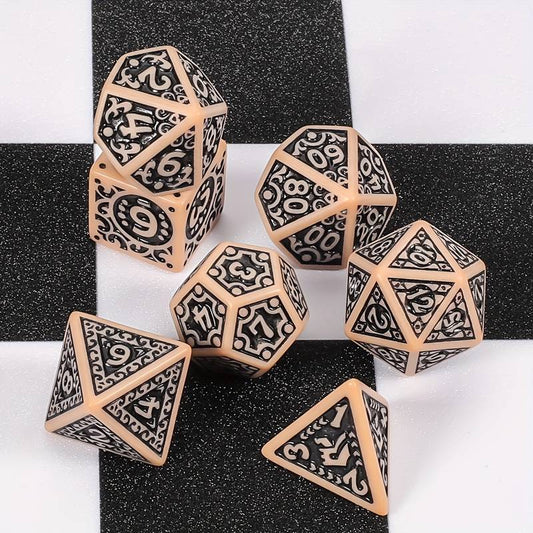 7-Piece Premium Solid DND Dice Set