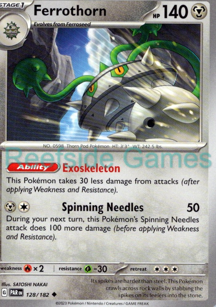 FERROTHORN 128/182 Uncommon Paradox Rift Pokemon Near Mint