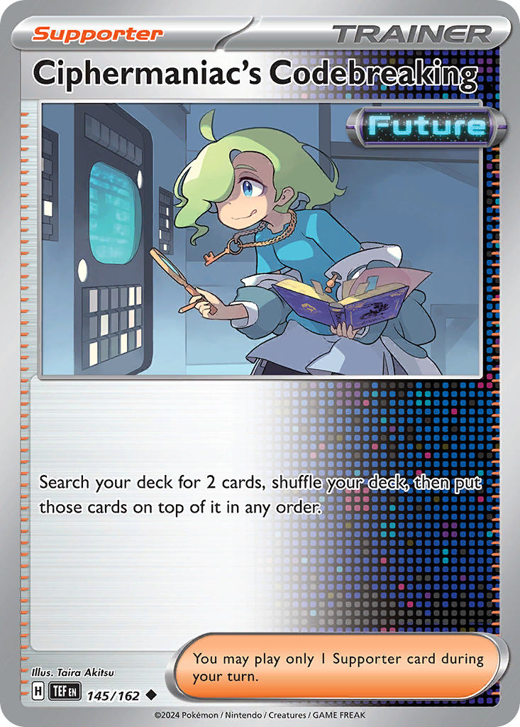 CIPHERMANIAC'S CODEBREAKING 145/162 Uncommon Temporal Forces Pokemon Near Mint