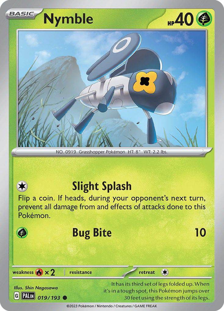 NYMBLE 019/193 Common Paldea Evolved Pokemon Near Mint