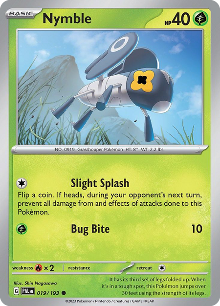 NYMBLE 019/193 Common Paldea Evolved Pokemon Near Mint