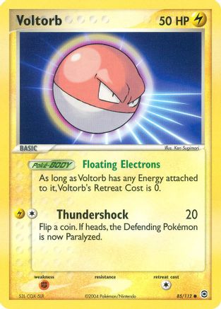 Voltorb/112  - Reverse Holofoil FireRed & LeafGreen - Common