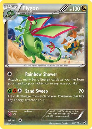 Flygon 076/111  - Reverse Holofoil XY  Furious Fists - Rare