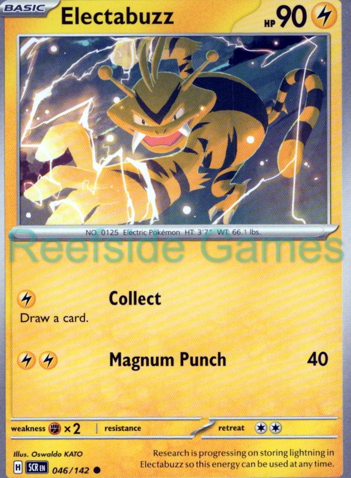 ELECTABUZZ 46/142 Common Stellar Crown Pokemon Near Mint