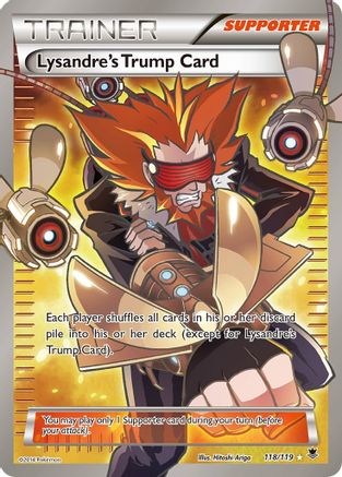 Lysandre's Trump Card (118 Full Art) (118 Full Art) 118/119  - Holofoil XY  Phantom Forces - Ultra Rare