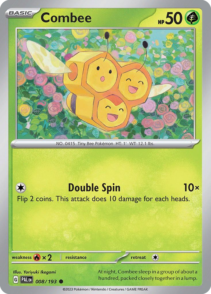 COMBEE 008/193 Common Paldea Evolved Pokemon Near Mint
