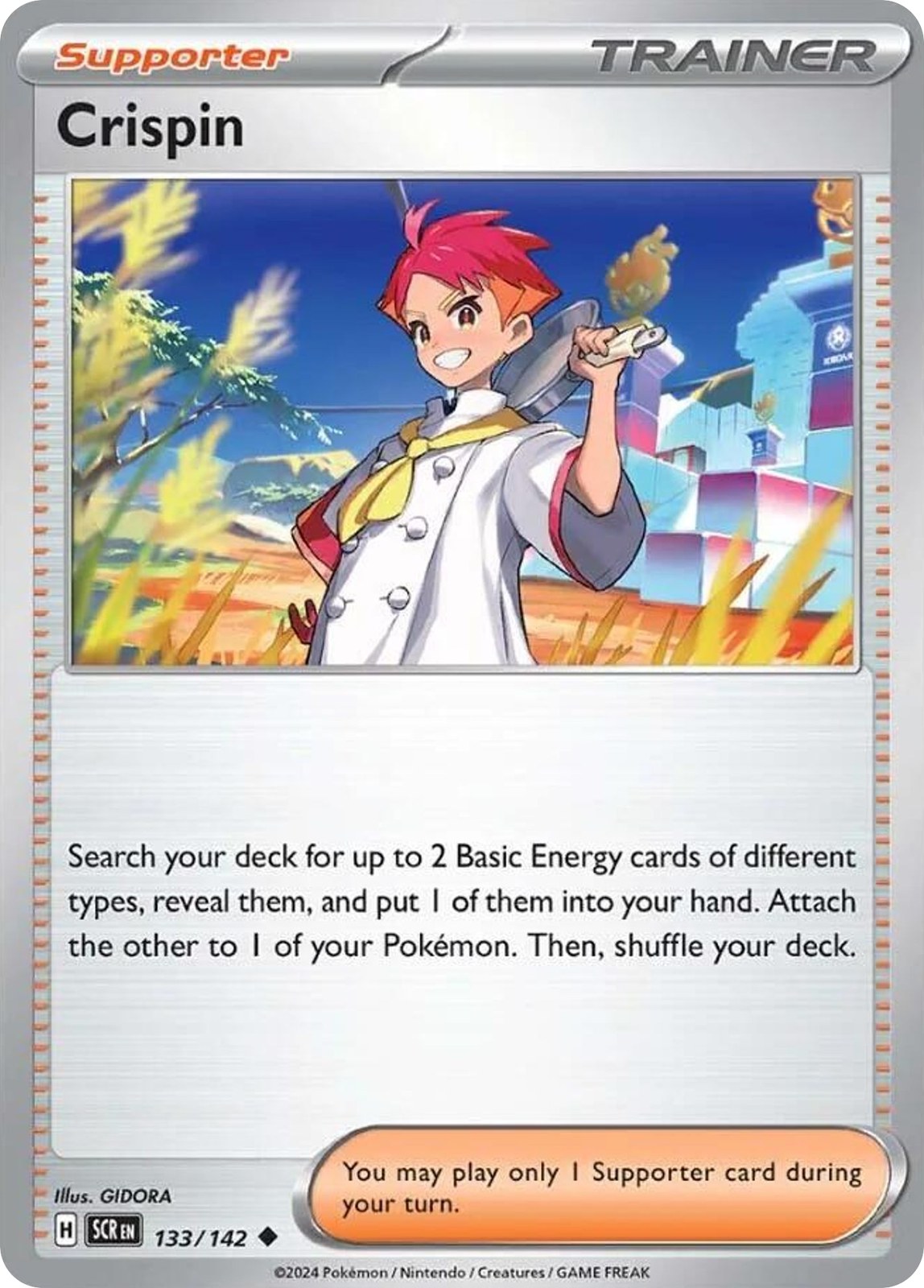 CRISPIN 133/142 Uncommon Stellar Crown Pokemon Near Mint