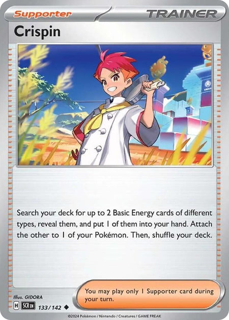 CRISPIN 133/142 Uncommon Stellar Crown Pokemon Near Mint